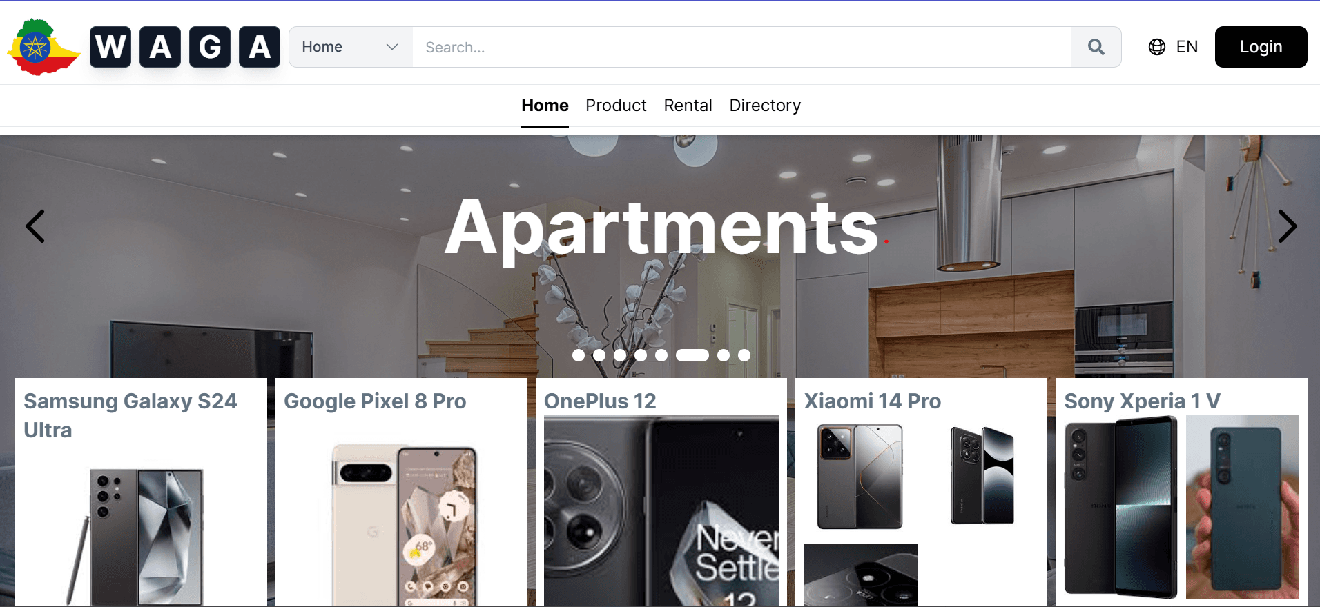 Waga Commerce Platform Screenshot